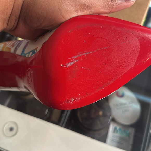 Christian Louboutins pigalle follies 100 cal multi color - Picture 4 of 9